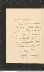 Nachlass Franz Steindachner, Brief von Alfred Grandidier an Franz Steindachner (06.03.1891), Inv.Nr. 175.02, Seite 2